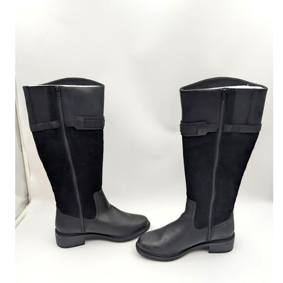 Clarks Maye Carly Tall Riding Boots Round Toe Women's Black Size US7.5M EU38 - Picture 5 of 15